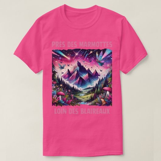 Prs des marmottes loin des blaireau Citation Fort T-Shirt (Design vorne)