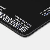 PRSM-9ZT42A - Akzentes Weißer Schreibtisch matte Schreibtischunterlage (Ecke)