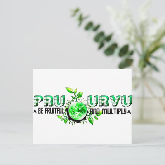Pru Urvu Postkarte (Stehend Vorderseite)