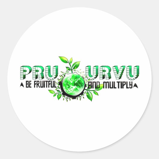 Pru Urvu Runder Aufkleber (Vorderseite)