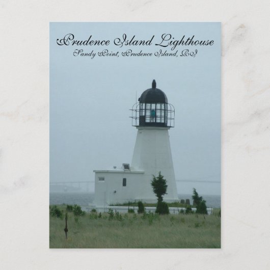 Prudence Island Lighthouse Postcard Postkarte (Vorderseite)
