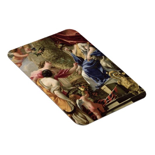 Prudence Leading Peace and Abundance, c.1645 (Öl) Magnet (Rechte Seite)