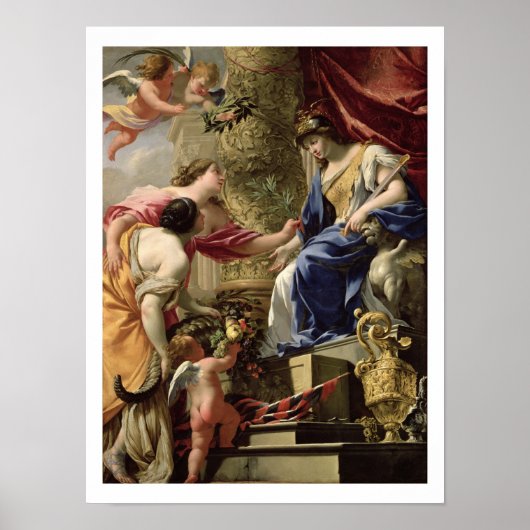 Prudence Leading Peace and Abundance, c.1645 (Öl) Poster (Vorne)