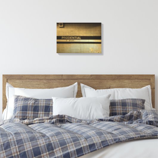 Prudential, Boston Canvas Print Leinwanddruck (Insitu (Schlafzimmer))