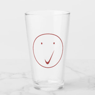 Prüfe Gesicht - Häkchen, Transp/Rot. Glas