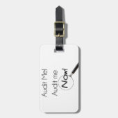 Prüfe mich! gepäckanhänger (Vorderseite vertikal)