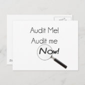 Prüfe mich! postkarte (Vorne/Hinten)