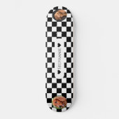 Prüfed Dog Foto Template mit/Herzname Skateboard (Vorderseite)
