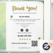 *~* PRÜFEN QR AP8 DANK IHNEN Niedlich Emoji Fensteraufkleber (Zuhause)