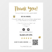 *~* PRÜFEN QR AP8 DANK IHNEN Niedlich Emoji Fensteraufkleber (Blatt)