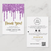 *~* PRÜFEN QR LOGO AP8 COSMIC TROPFEN. Danke Begleitkarte (Vorne/Hinten)