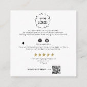 *~* PRÜFEN QR LOGO AP8 GLAM TROPFEN. Danke Begleitkarte (Rückseite)