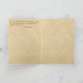 "Prüfen Sie alle nochmals, die Ihnen" Abschluss Karte (Innenseite)