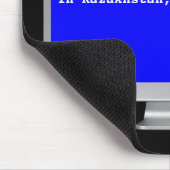 Prüfen Sie blauen Schirm aus Mousepad (Ecke)