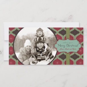 Prüfen Sie die Fotokarte II der Hallen Feiertagskarte