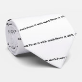 prüfen Sie es mit Mathe Krawatte (Gerollt)