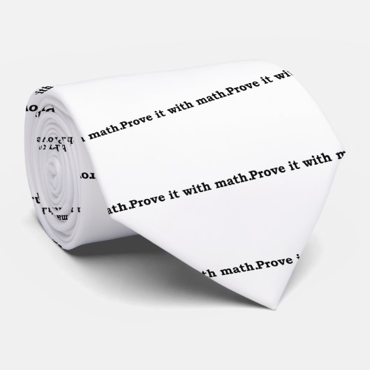 prüfen Sie es mit Mathe Krawatte (Gerollt)