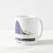 Prüfen Sie immer Ihre Hypothese (statistische Kaffeetasse (VorderseiteRechts)