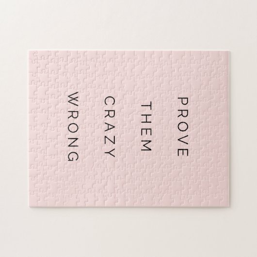 Prüfen Sie sie, dass falsches motivierend Zitat Puzzle (Horizontal)