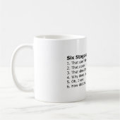 Prüfen Sie Tasse aus: Sechs Bühnen Entstörung (Links)