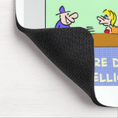 prüfender folgender Raum der Intelligenz Mousepad (Ecke)