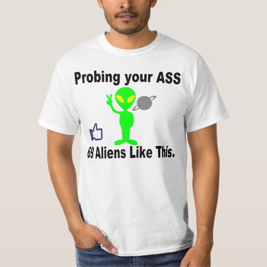 Prüfendes alien, dergleichen dieses T-Shirt (Vorderseite)