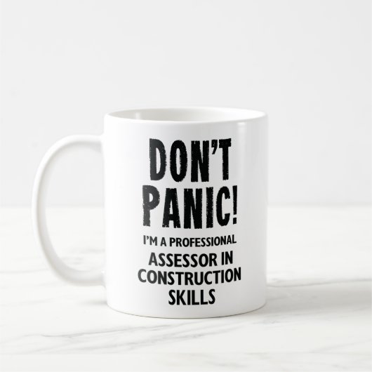 Prüfer für Baukompetenzen Kaffeetasse (Links)