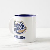 Prüfer-Geschenk Zweifarbige Tasse (Vorderseite Links)