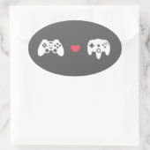 Prüfer-Liebe Ovaler Aufkleber (Tasche)