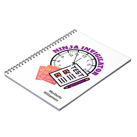 Prüfer NINJA INVIGILATOR Lehrer Notizblock (Linke Seite)