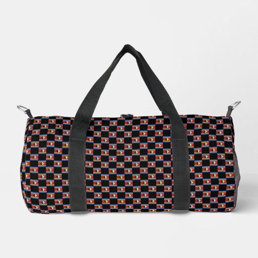 Prüfes Eswatini-Flag-Muster Duffle Bag (Vorderseite)