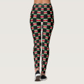 Prüfes Muster für Suriname-Flaggen Leggings (Rückseite)