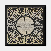 Prüffeld 1 (Messing) Magnet (Vorne)