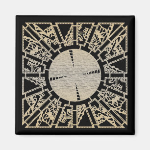 Prüffeld 1 (Messing) Magnet