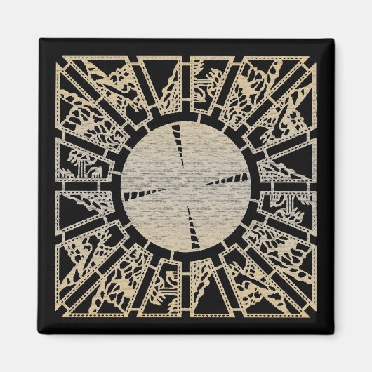 Prüffeld 1 (Messing) Magnet (Vorne)