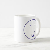 Prüffläche - Häkchen, Transp/Blau. Kaffeetasse (VorderseiteRechts)