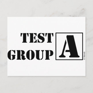 Prüfgruppe A Postkarte