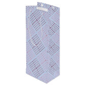 Prüfmuster.08W LBlue BG Geschenktüte Für Weinflaschen (Rückseite Schrägansicht)