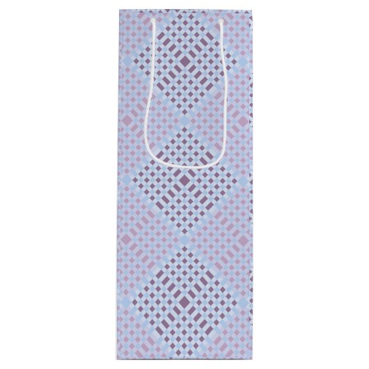 Prüfmuster.08W LBlue BG Geschenktüte Für Weinflaschen (Vorderseite)