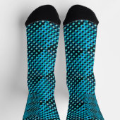 Prüfmuster C01.Green.Blue Black BG Socken (Oben)