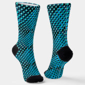 Prüfmuster C01.Green.Blue Black BG Socken (Gewinkelt)