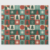Prüfmuster für den Retro-Urlaub Geschenkpapier (Flach)