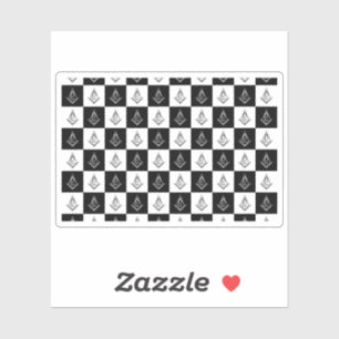 Prüfmuster für Freemason Aufkleber