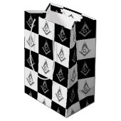 Prüfmuster für Freemason Mittlere Geschenktüte (Rückseite Schrägansicht)