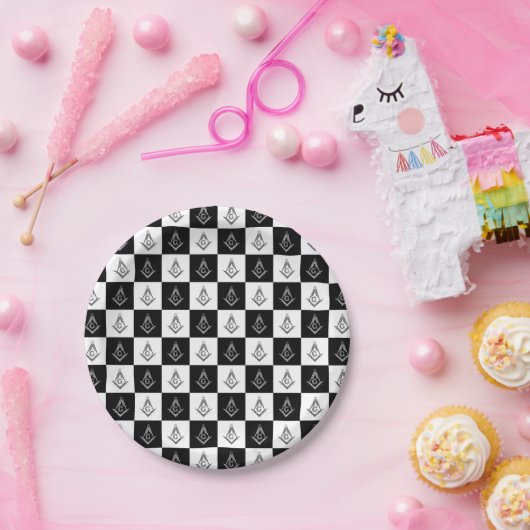 Prüfmuster für Freemason Pappteller (Party)