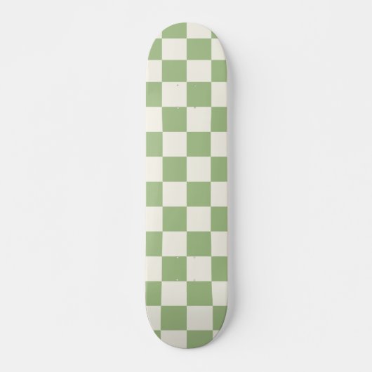 Prüfmuster für Sage und Creme Skateboard (Vorne)