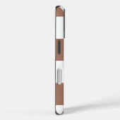 Prüfmuster in Weiß und Mocha Mousse Case-Mate iPhone Hülle (Rückseite / Rechts)