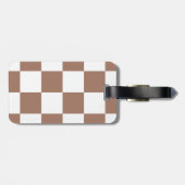 Prüfmuster in Weiß und Mocha Mousse Gepäckanhänger (Rückseite horizontal)
