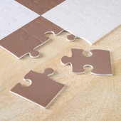 Prüfmuster in Weiß und Mocha Mousse Puzzle (Seite)