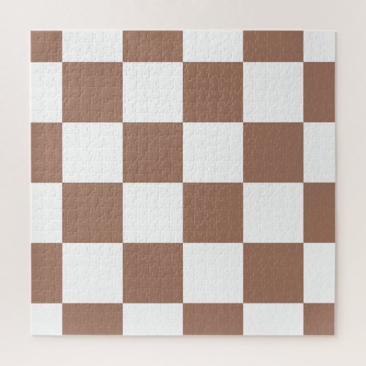 Prüfmuster in Weiß und Mocha Mousse Puzzle (Vertikal)
